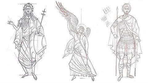 Byzantine Iconography Series 4: Drawing the Full Figure (Part 4) on UDEMY