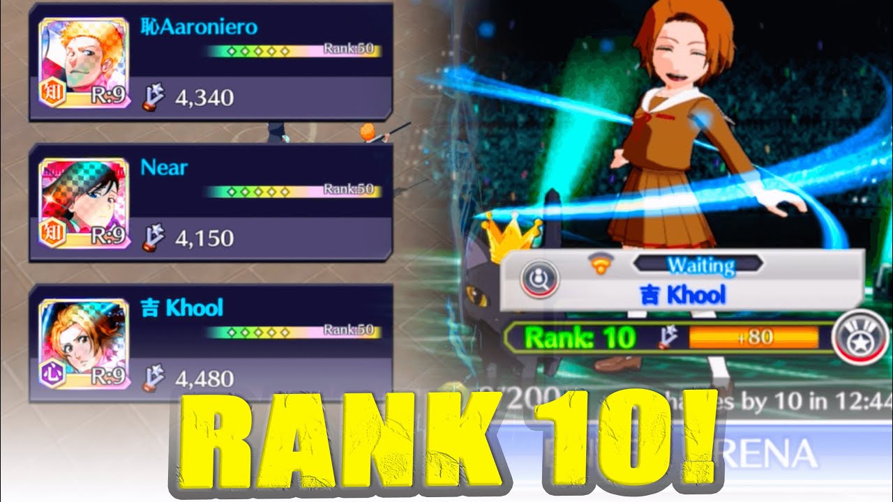 Arena Ft roniero Reaching Rank 10 With Masaki s Bleach Brave Souls Youtube