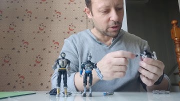 A trio of older Cobra B.A.T figures