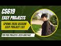 CS619 Easy Projects List 2026 | How To Select Easy CS619 Spring 2026 #cs619 #vu #fyp #vueasyprojects