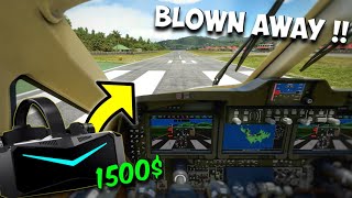 I tried Flying in *VR* with a 1500$ headset ? Pimax Crystal 🔮