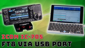 Icom IC-705 📻 FT8 via USB Anschluss