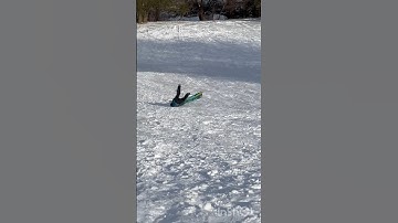 SLEDDING fail 🚫🙈 #sledding #fail #shortsvideo #shorts #winter