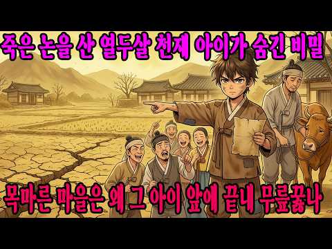 12살 천재 아이가 가뭄 속 물길을 찾아내자, 아버지가 괭이를 든 이유 | 야담 | 수면동화 | 전래동화