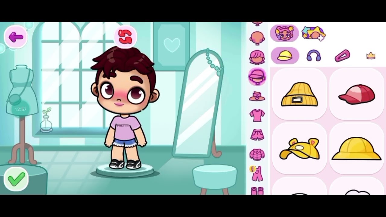 Fazendo as roupas de guerreira do k-pop no avatar word