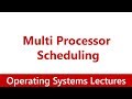 Operating System #20 Multi Processor Scheduling