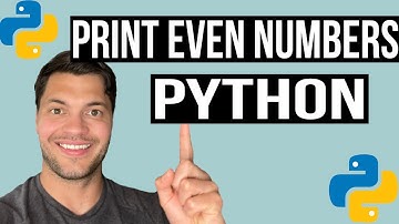 How to Print all Even Numbers from a Given Number List in Python  -  Tutorial #internetgav #python