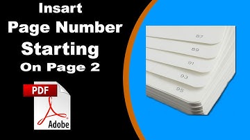 How to Start Page Numbers on Page 2 in PDF with Adobe Acrobat Pro 2020