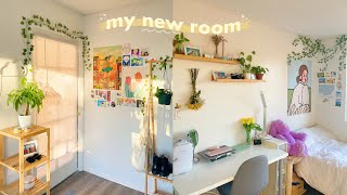 aesthetic new room makeover 🌱🏠 plants, anime, korean style