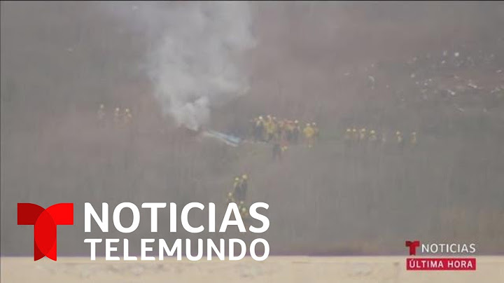 Muere Kobe Bryant en un accidente de helicóptero, reportan varios medios | Noticias Telemundo