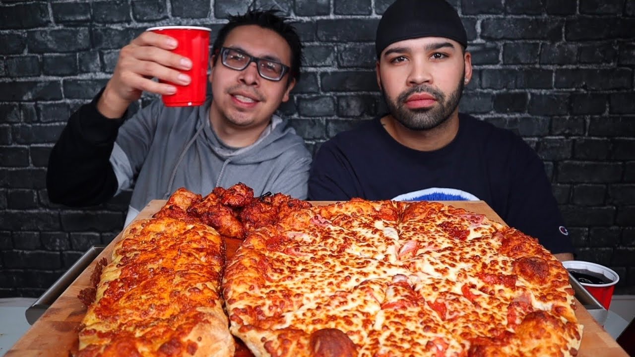DOMINOS MUKBANG WITH GLEN!!