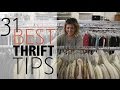 31 BEST Thrift Store Tips |  Shopping Guide