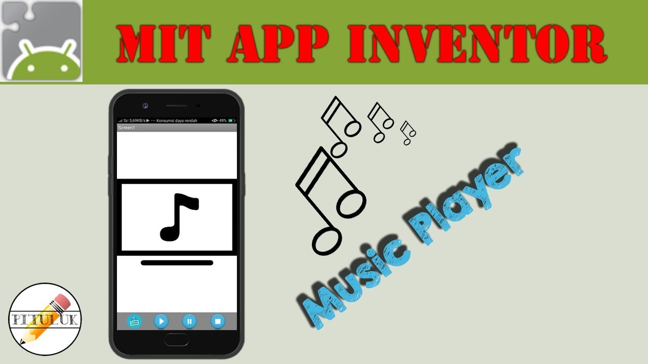 Cara Membuat Aplikasi Pemutar Musik Pada Mit App Inventor Youtube