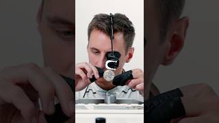 IWC Watchmaker, reassembles the cleaned movement, restoring the mechanical heart of the Big Pilot’s. – IWC Schaffhausen watch video