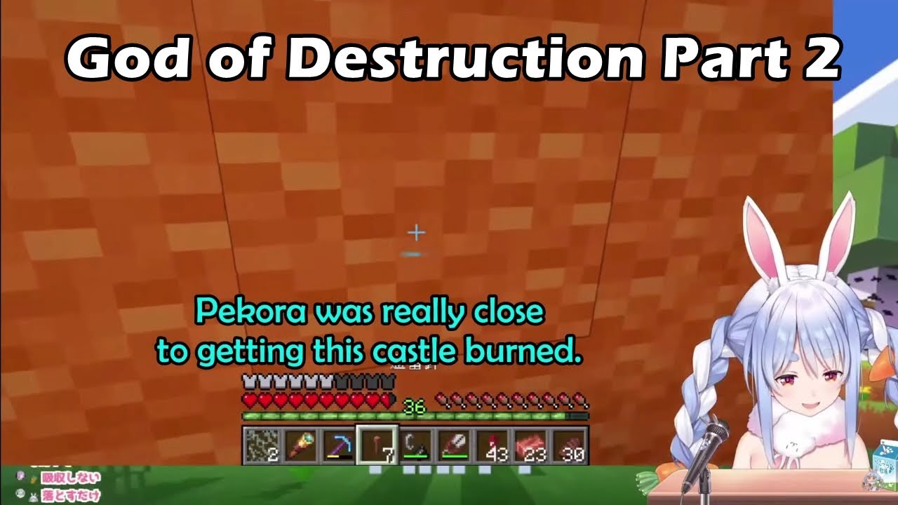Pekora Almost Became God of Destruction Because She Misplaced Lightning Rods on Pekocastle【Hololive】