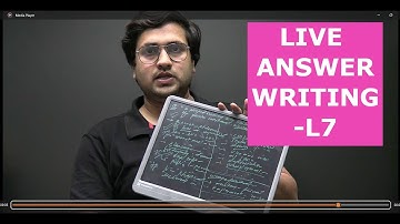 Live Answer Writing with Saurabh Pandey I L7 I Target mains 2023