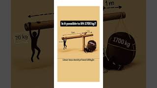 Is It Possible to Lift 1700kg? 😱 | Physics Lever Puzzle Explained #shorts #physicsfun #gravitytest