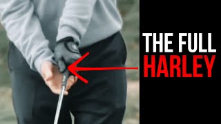 Tom Watson Reveals Cool Trajectory Hack
Tom Watson Reveals Cool Trajectory Hack
now watch this Im going to take my grip right here this is the normal grip like this and this is the normal thats the normal height for this shot Im hitting a little bit off the up UPS slope now if I want to hit go a little bit higher with it what Ill do Ill take my normal grip here and Ill take the left thumb and put it straight down the the straight down the shaft weakening thats called a weakened left grip bring the right hand over like that s keep the face open now watch the difference in the in the ball FL yeah ball goes much higher just by changing your grip there thats something to practice another thing I and then the opposite of that is put the full Harley on it the left hand put that left hand over here like this like this right hand underneath like that but make sure that that that club that balls in the back of your stance now watch and you can make that same Club roll oh Tom Watson Reveals Cool Trajectory Hack