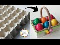 Jak zrobić koszyk  z opakowań po jajkach