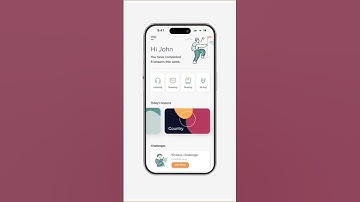 E-Learning Mobile App UI Design | Figma to Flutter Interaction Animation #figma #flutter