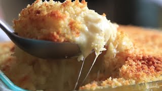 Three Cheese Mac and Cheese with Panko Bread Crumb Topping