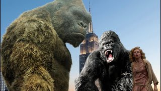 Legendary Kong Saves King Kong (2005) from Falling/ Ann Darrow gets Happy