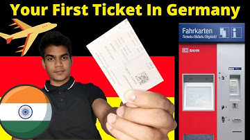 HOW TO BUY FIRST TICKET USING VENDING MACHINE IN GERMANY🇩🇪 [EUROPE] | जर्मनी [यूरोप] में पहली टिकट