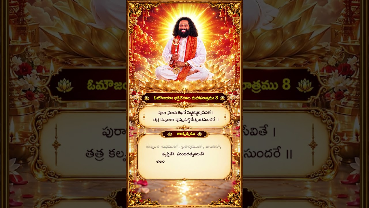 Aumaujayaa Bhakti Vedam Mahaa Sutram 8 #aumaujaya #mahaaguru #jaimahavibhoshri #shreeprabhuji
