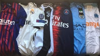 MIS NUEVAS CAMISETAS DE FÚTBOL TEMPORADA 18/19!