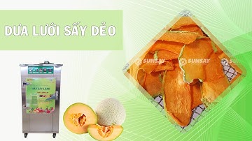 Công nghệ chế biến dưa luới sấy dẻo bằng máy sấy lạnh | Máy sấy SUNSAY