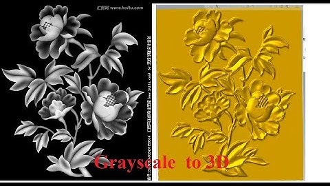 Mastercam - How to convert grayscale image to 3D wood art relief