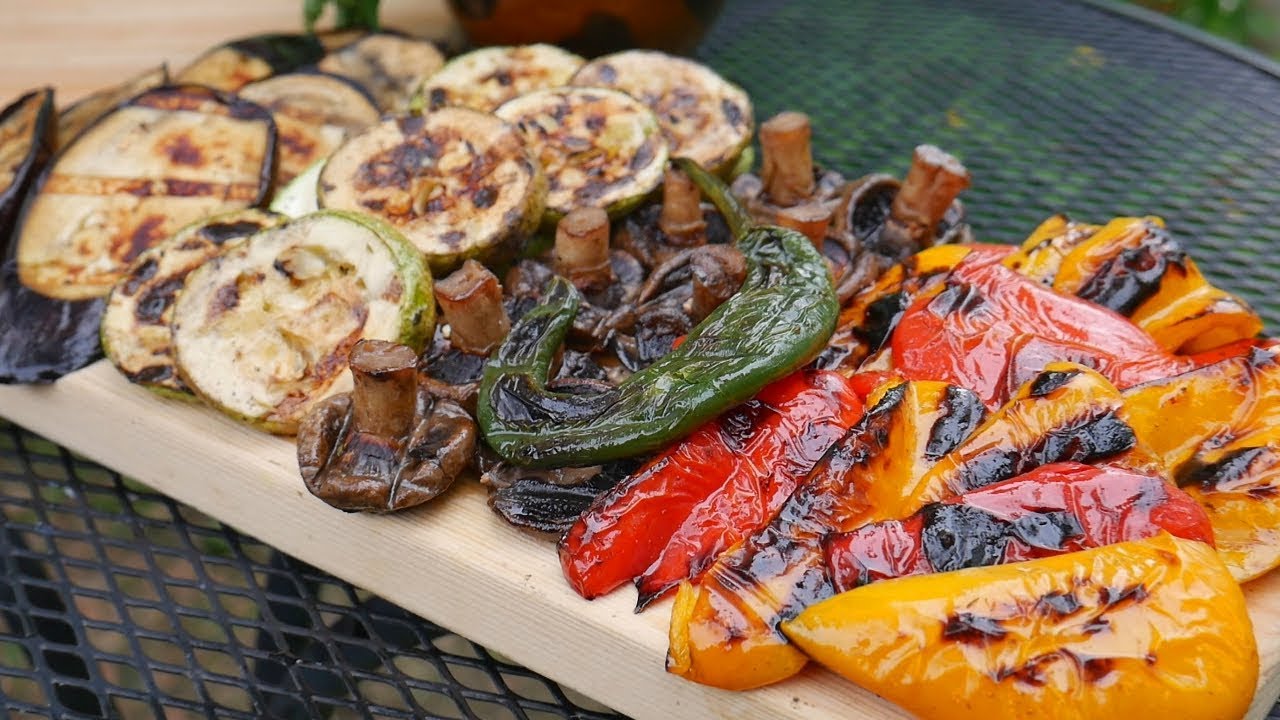 MARINADE for GRILLED VEGETABLES | Delicious Grilled Vegetables and  MUSHROOMS on the MANGAL. ENG SUB. - YouTube