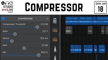How to use the compressor in GarageBand iOS (iPhone/iPad)