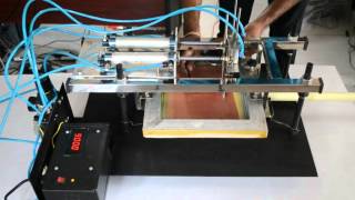 home made silk screen tube printer (Pneumatic)