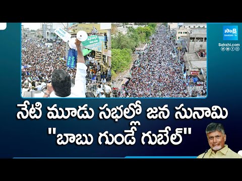 Huge Public For CM YS Jagan's YSRCP Election Campaign Public Meetings | AP Elections | @SakshiTV - SAKSHITV