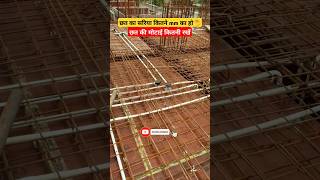 How much Roof Slab Steel !! how much slab Thickness. #civilengineer #housedesign #construction