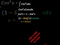 integral cos^3(x) mediante cambio de variable