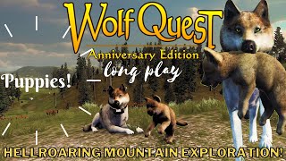 Puppies! Hellroaring Mountain WolfQuest DLC MultiSeason Exploration Longplay