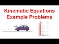 Mastering Kinematic Equations Through Real-World Problem Solving