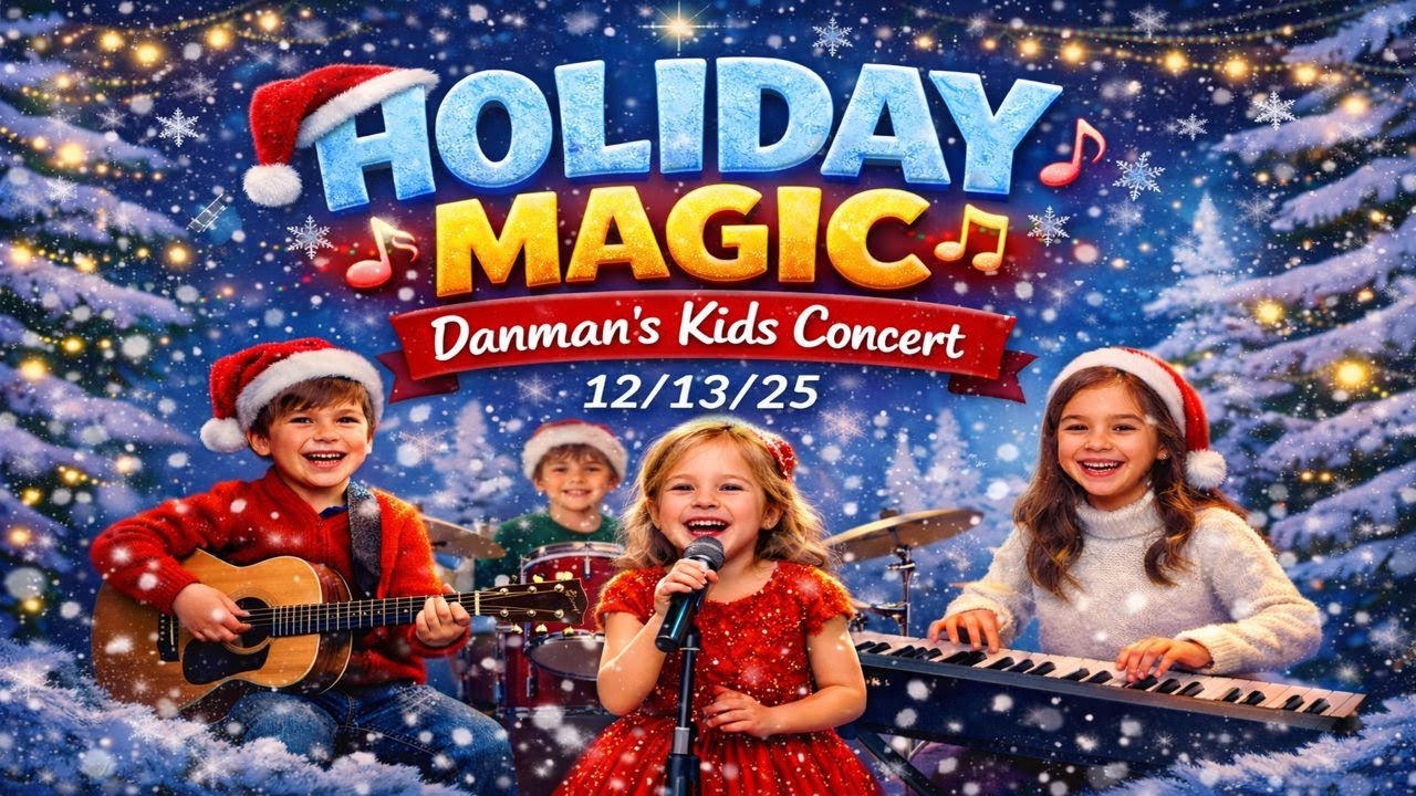 Nicole Gultcova performing Golden + Entertainer in the December 13, 2025 Danman's Kids Concert