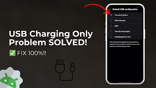 USB Only Charging Problem FIXED | Make File Transfer Default on Android