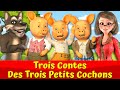 Trois Petits Cochons Et Le Grand Méchant Loup 🔴🐷🐺I Trois Contes