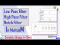 Filter Design in Multisim with Bode Plots 📊