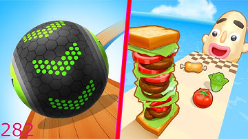 Going Balls Vs Sandwich Runner - Android iOS Gameplay Walkthrough - Mobile Games - 282