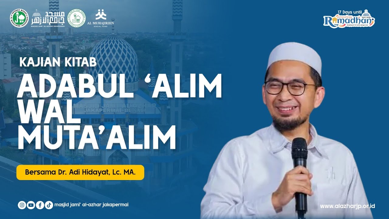 LIVE :  Syiar Ahad Shubuh Berjama'ah Bersama Ustz. Dr. Adi Hidayat,Lc.M.A
