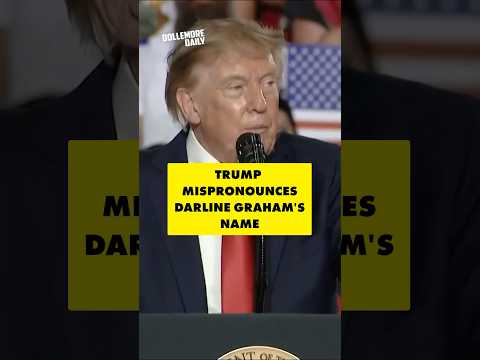 Video Trump Repeatedly Mispronounces Darline Grahams Name While Campaigning for Her