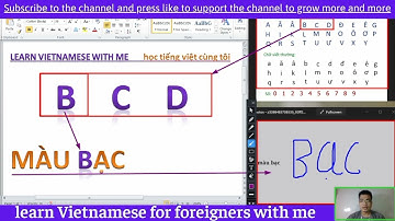 learn vietnamese lesson 3 colors and letters learn vietnamese with me