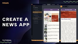 How to create a NEWS APP in NOWA, WITHOUT CODE! screenshot 5