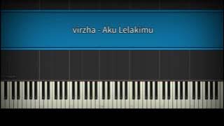 Virzha aku lelakimu piano cover & tutorial synthesia