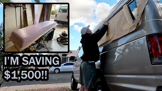 Building DIY Fiberglass Van Flares (Part 1/3) - Camper Van Conversion #vanlife